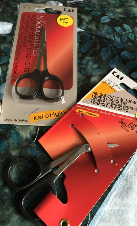 Kai Scissors specially honed, by request, for Eye of the Beholder for reverse applique.