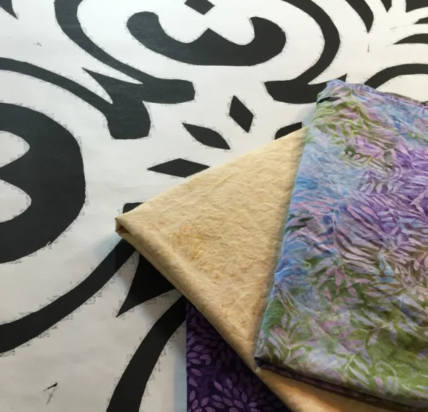 Fabrics for Hand version of Majesty. soft and delicate-a quiet majesty.