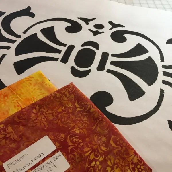 Fabrics from Bar-B-Q collection, 2015 ready for the hand version of Marrakesh.