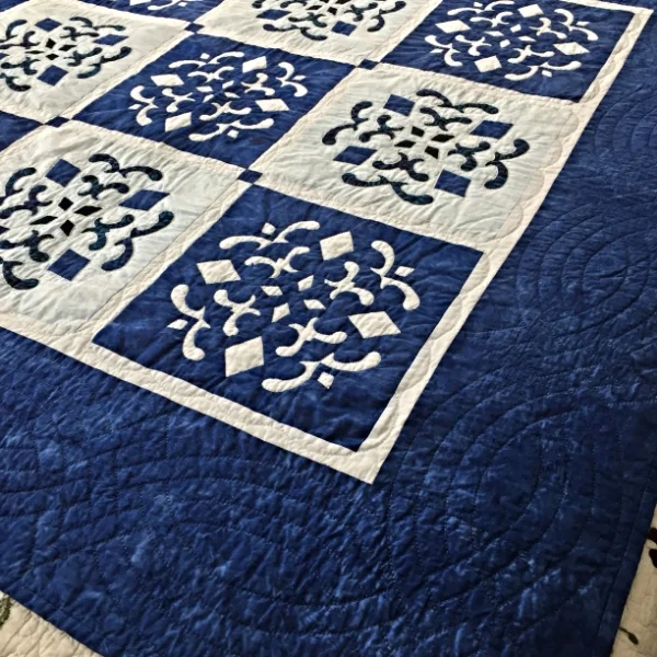 Double Dutch Delft , 56" x 56" quilt.