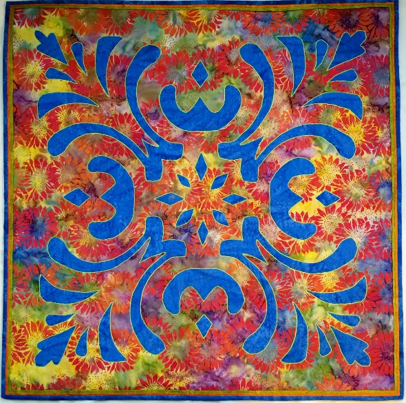 Majesty, Medallion IX , 36" x 36". machine creation.
