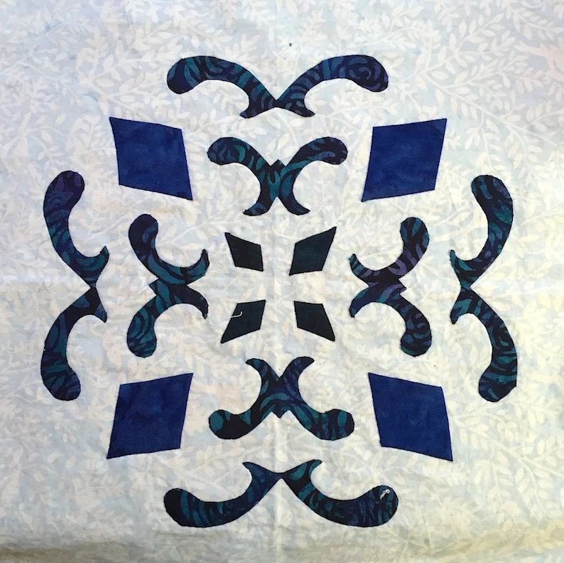 Double Dutch Delft, Applique block