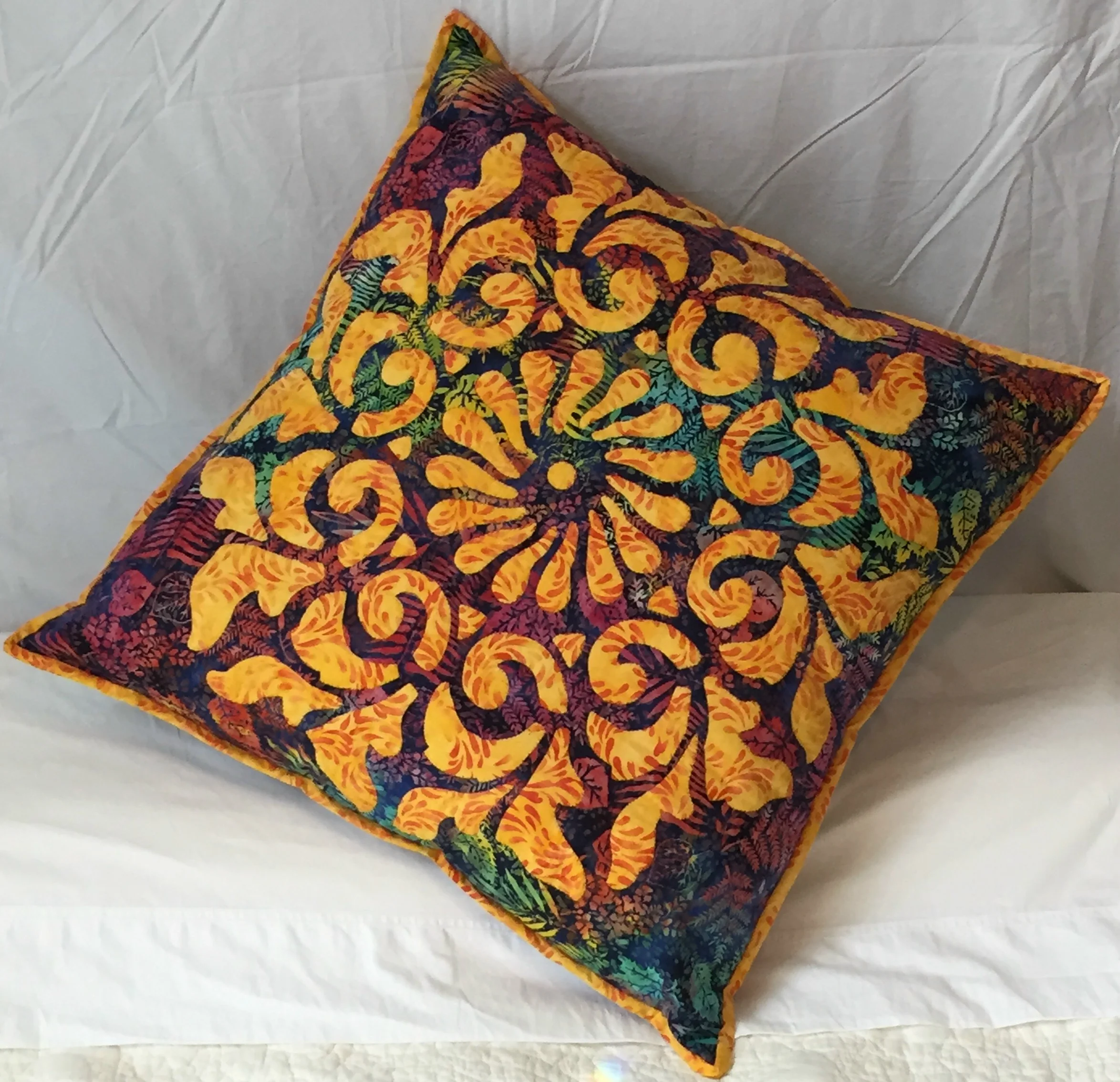 Radiance, Medallion V (26" x 26"). hand and machine. New directions include how to make as fun, cuddly pillow!