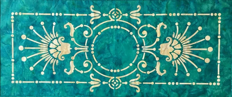 Victorian Urn Table Runner! Get the PATTERN . Get the LASER CUT KIT ! 3 colourways to choose from.