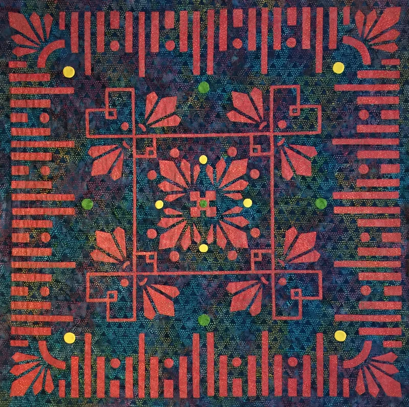 HOUSTON DEBUT! Desert Blooms (36" x 36"). 