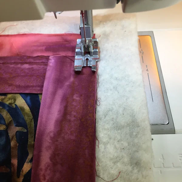 Sew, backstitching as you begin.