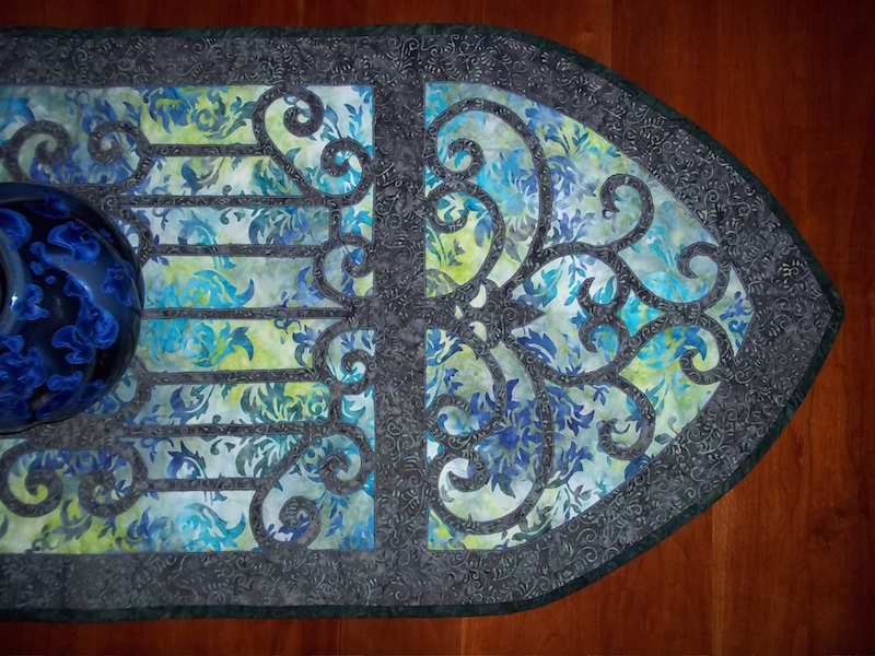 For Karen's Hospitality I would make a bias binding due to the rounded ends.