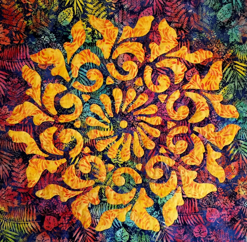 pic 5. Radiance, medallion V with quilted softness.