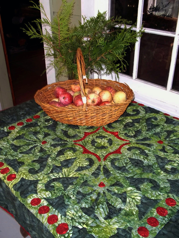Christmas Berries, Medallion VII (36" x 36")