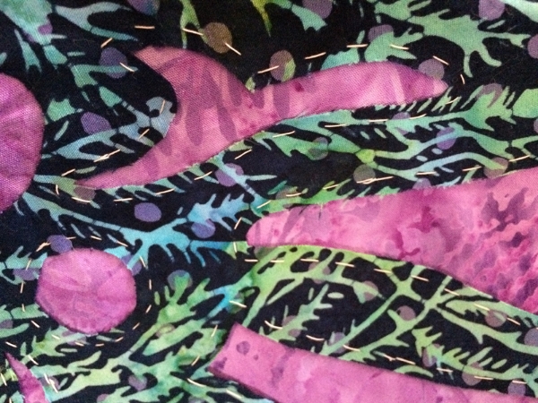 Basted and snipped. Ready to stitch.