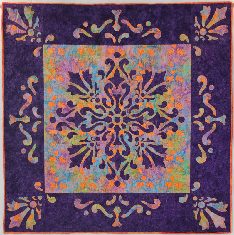 Illumination Medallion X with optional 10" border. (56" x 56")