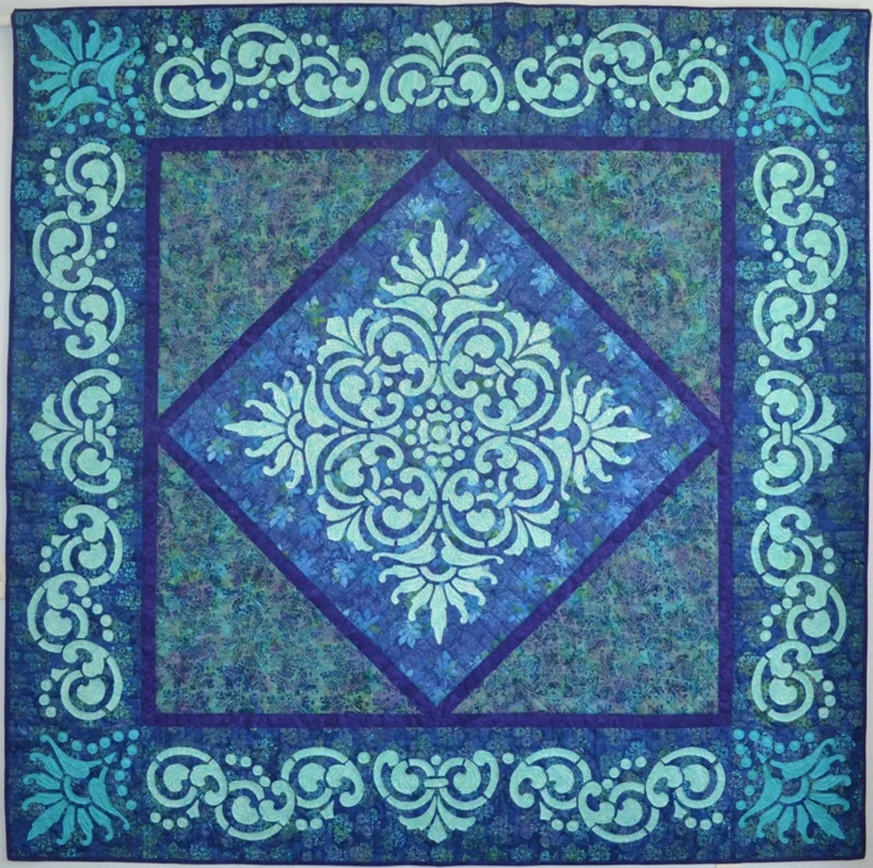 Fit for a Queen (89" x 89"). Hand or machine reverse applique