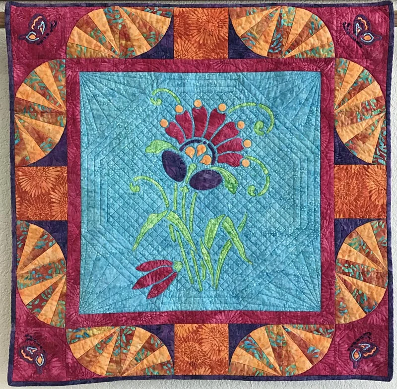 Amidala's Flower (28" x 28"). Hand or machine creation.