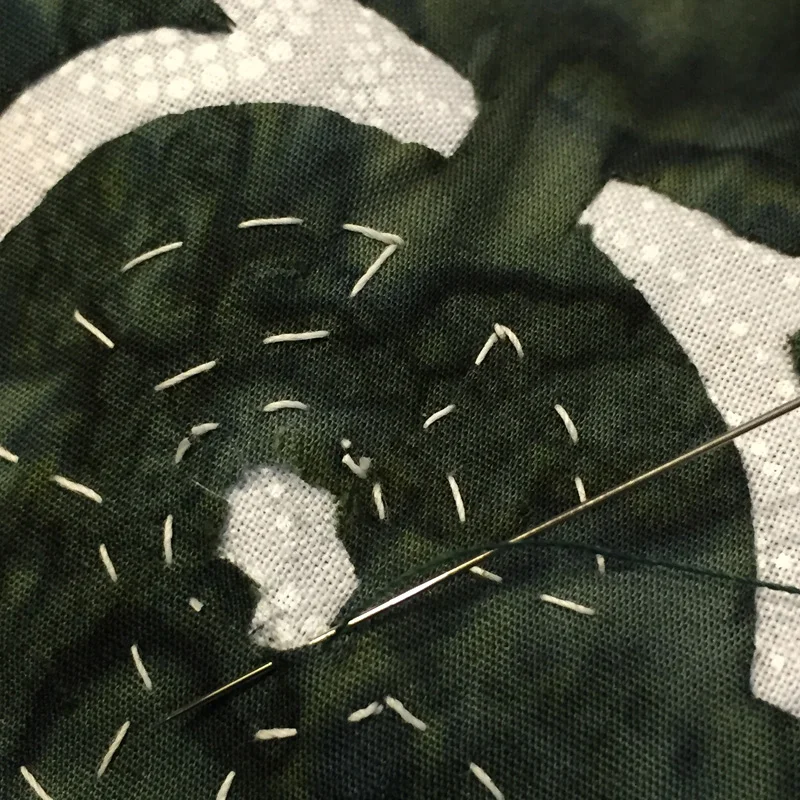 RA circle-clipped and needle turning