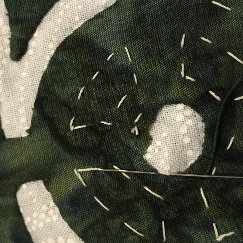 RA circle- next stitch taken
