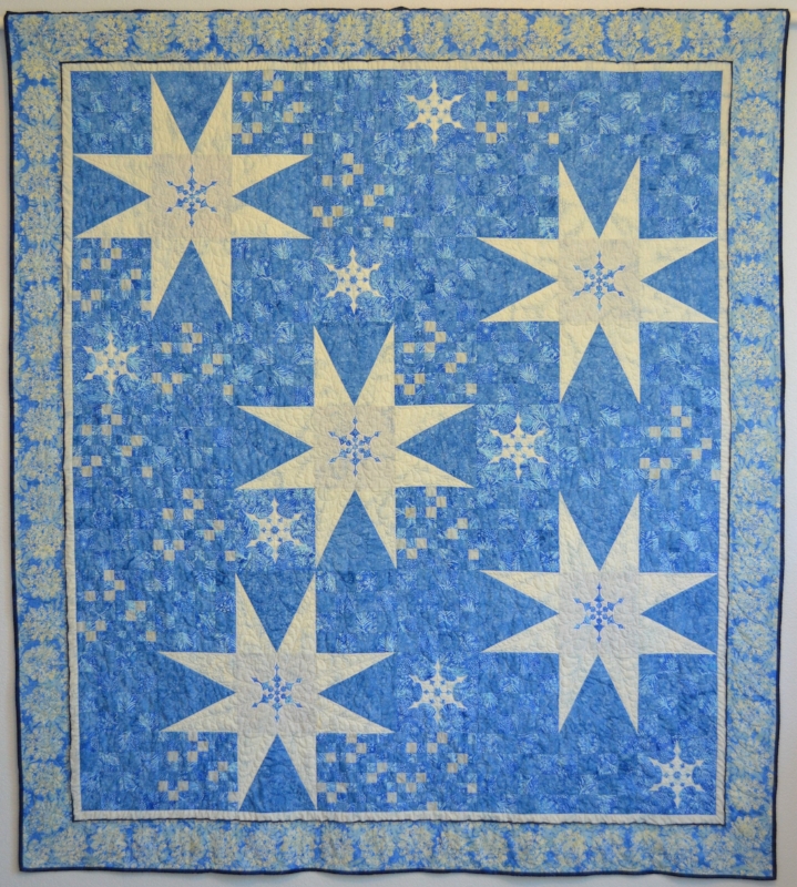 Twinkling Furries Quilt for hand and machine reverse applique.