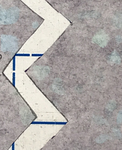 Zig-zag to practice 90 degree corners.