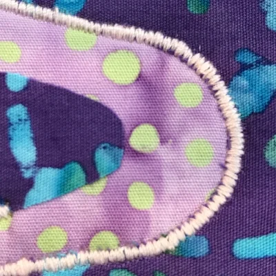 A GOOD inside curve. Stitches are even and arc smoothly.