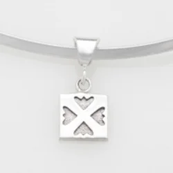 Sterling Silver mini/charm Spring Love pendant. 