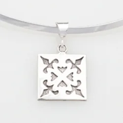 Sterling Silver medium Spring Love pendant.