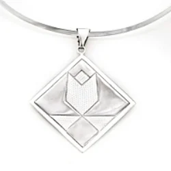 Sterling Silver Tulip Pendant in 3 sizes: mini/charm, medium & large.