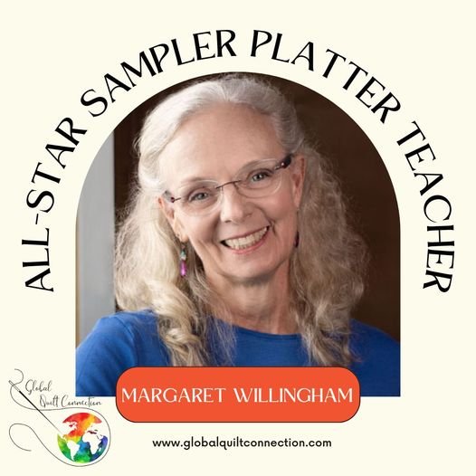 Sunday, April 14, 3 - 6 pm EST is day two of the All-Star Sampler Platter with @globalquiltconnection . (That's 1 - 4 pm MT for Coloradans)  I hope your registered. Don't forget to sign on. because you won't want to miss it! I will be demonstrating, 