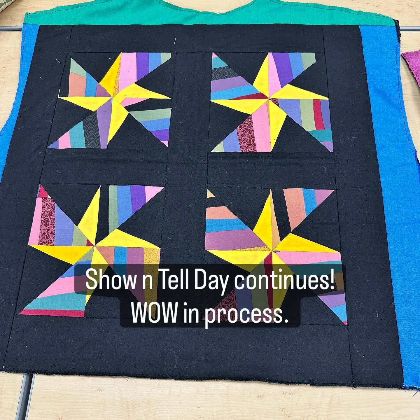 Show in Tell Day for Create Your Own Quilted Jacket class @wildoatssewingco . WOW in process. Not everyone finished their jackets but we&rsquo;re still diligently working and they were amazing still! Taught by Margaret Willingham of @eobquiltdesigns 