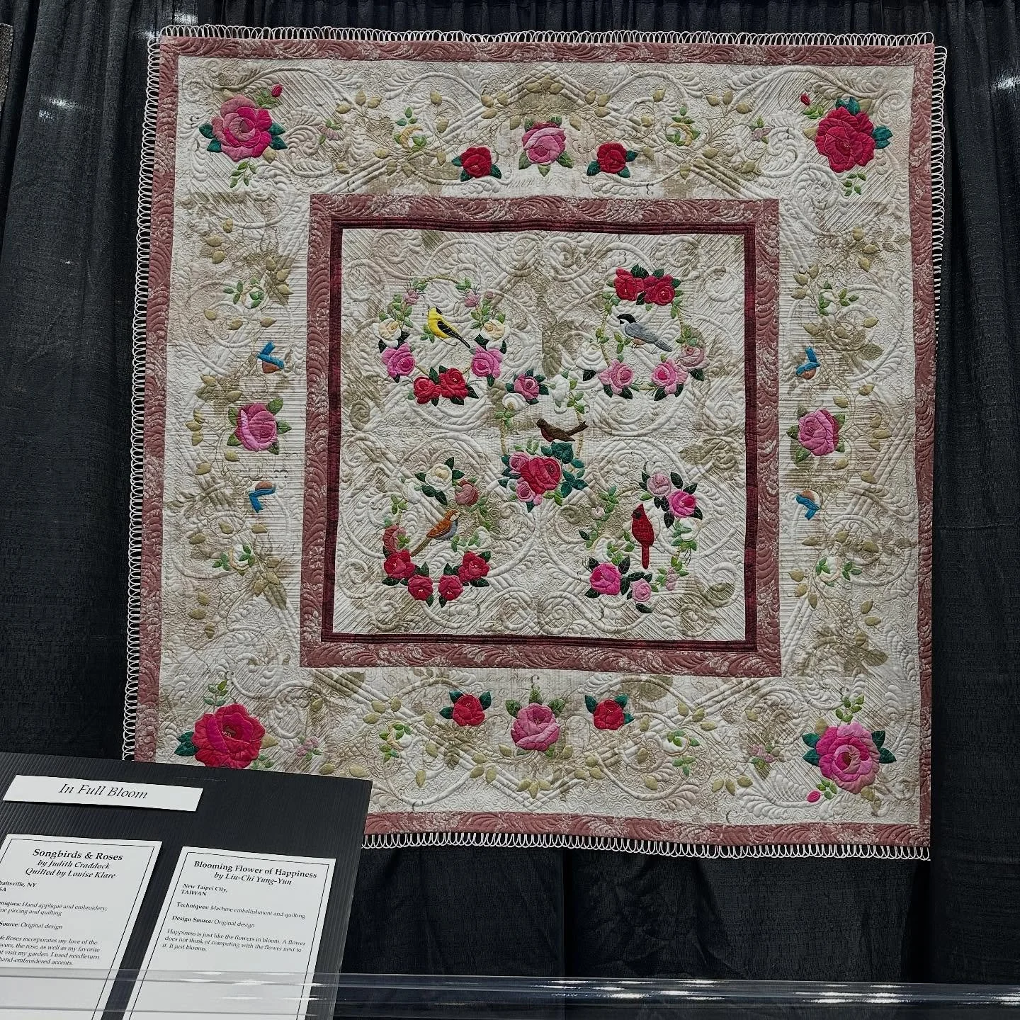 Post 1: Exhibition and competition quilts at @quiltfestival . Pics of quilts followed by information. #quiltfestivalhouston #quiltfestival #quiltshow
