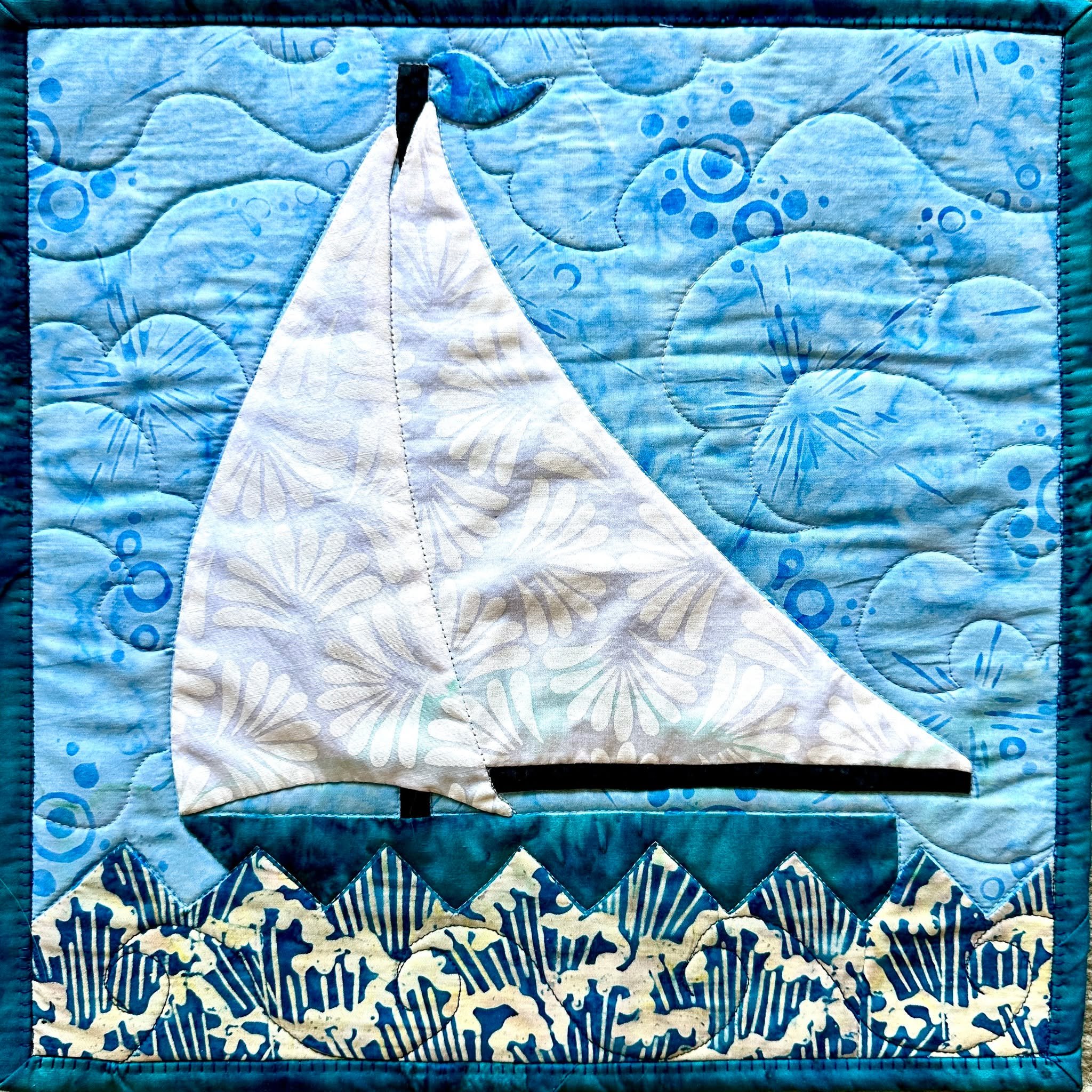 ⚓Sail Away with Hand Applique⚓- with Margaret Willingham at AQS QuiltWeek Daytona! 
You&rsquo;ll breeze through hand appliqu&eacute; when you trace, baste, snip &amp; stitch the Eye of the Beholder way. In Margaret&rsquo;s method, you mark on the bac
