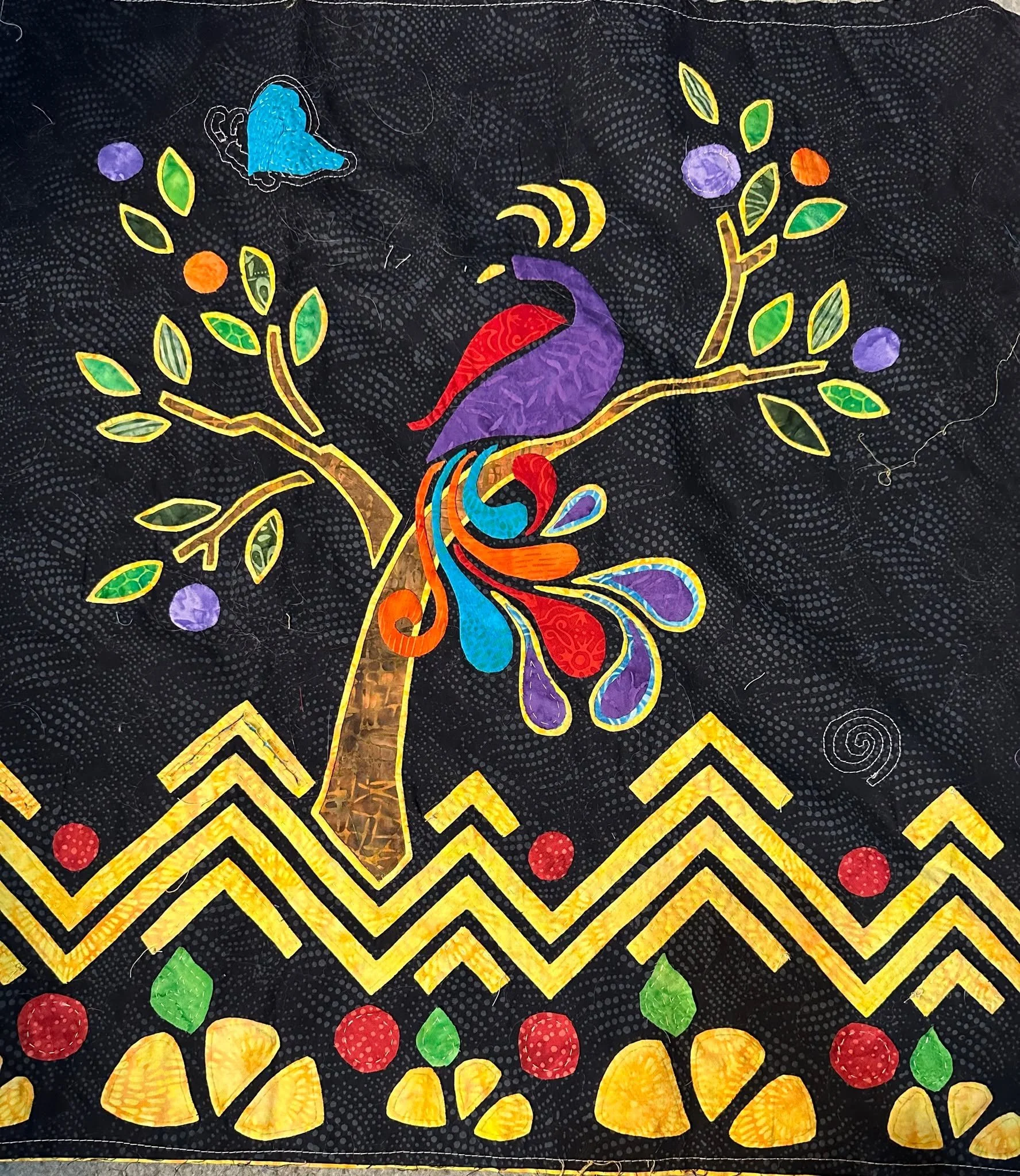 Introducing my latest Mola creation (scroll to end to see the finished piece)! This exquisite piece is the first installment of a bespoke jacket, showcasing the meticulous process of bringing a design to life. From conceptualization in August 2025 to