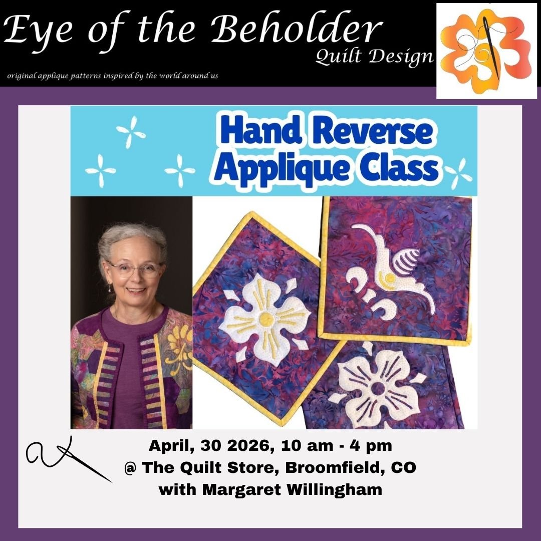 Hand Reverse Applique Class: Tudor Rose at The Quilt Store