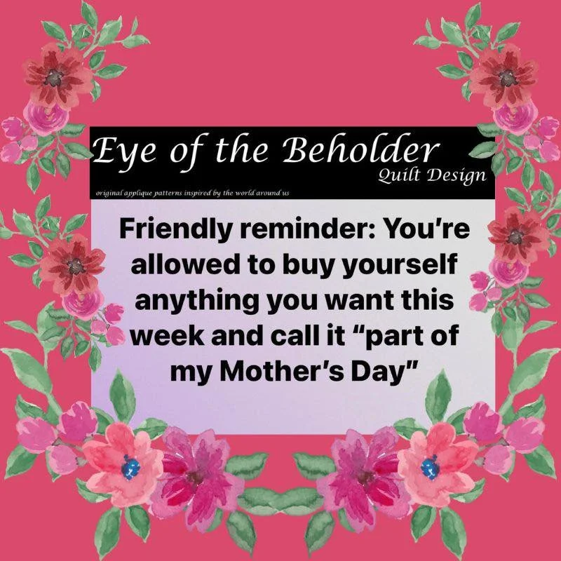 Hint, hint&hellip;
We have beautiful patterns, kits and notions for your pleasure on eobquiltdesign.com
#eyeofthebeholderquiltdesign #reverseappliqu&eacute;  #notion #quiltingisacreativeactofhope #happyquilting