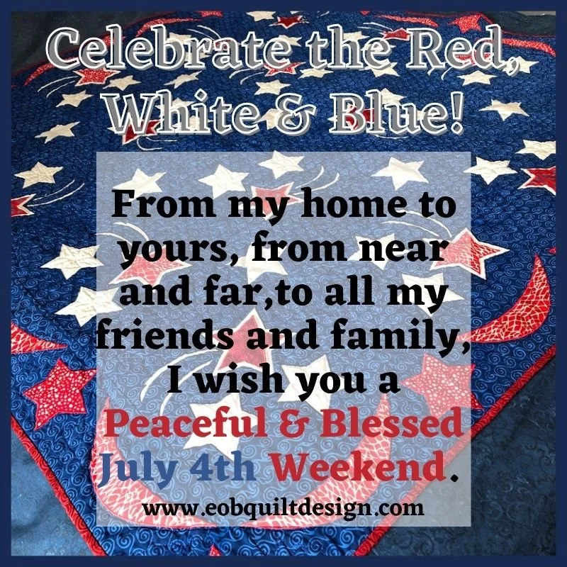 WOW 250 Years! 🎉Happy 4th of July!🎆🎉
Celebrate the Red, White and Blue! From my home to yours, from near and far, to all my friends and family, I wish you a peaceful and blessed 4th of July weekend. #4thofJuly #4thofjuly #eyeofthebeholderquiltdesi