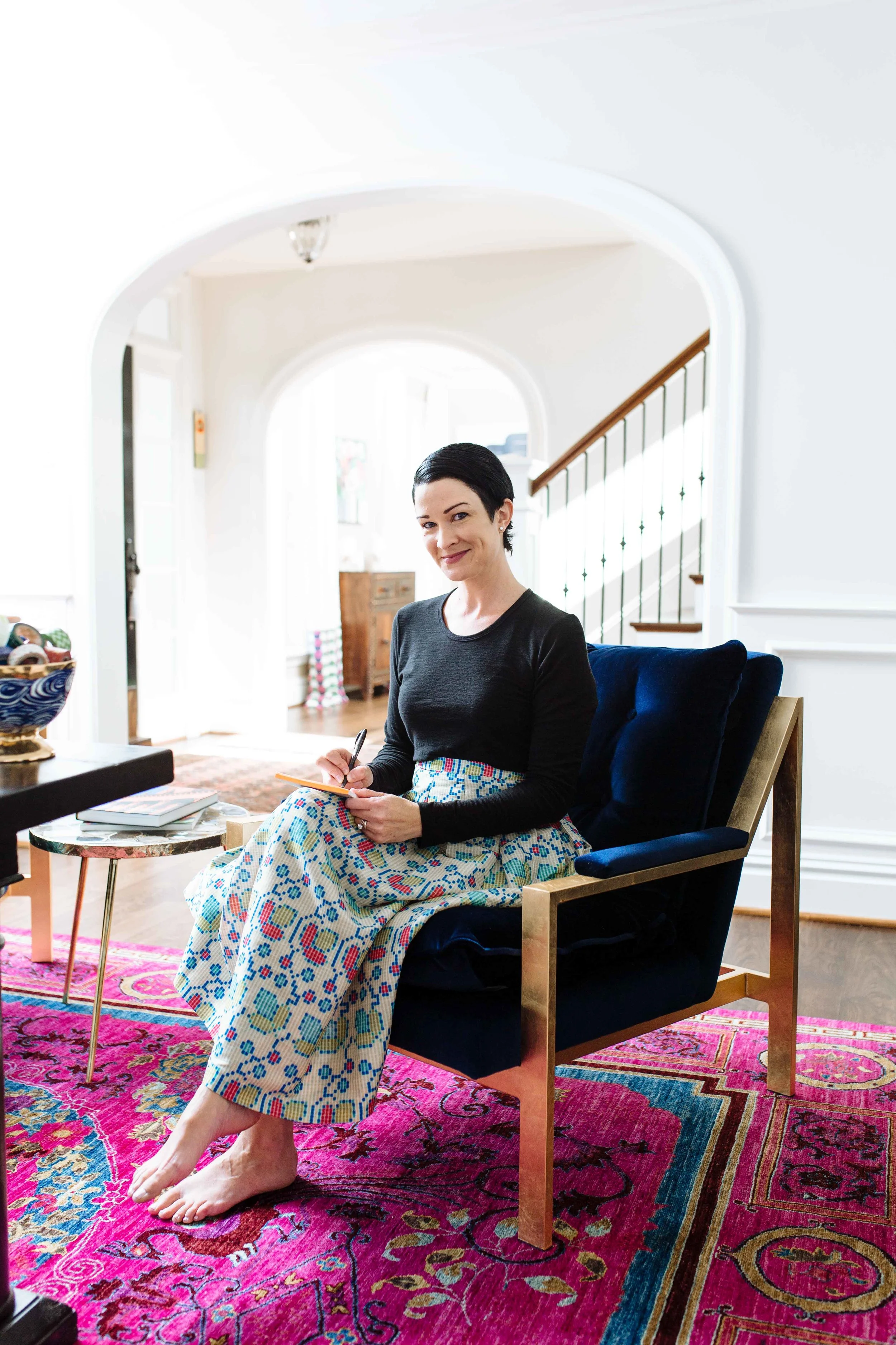 Colorful home + Pops of PINK