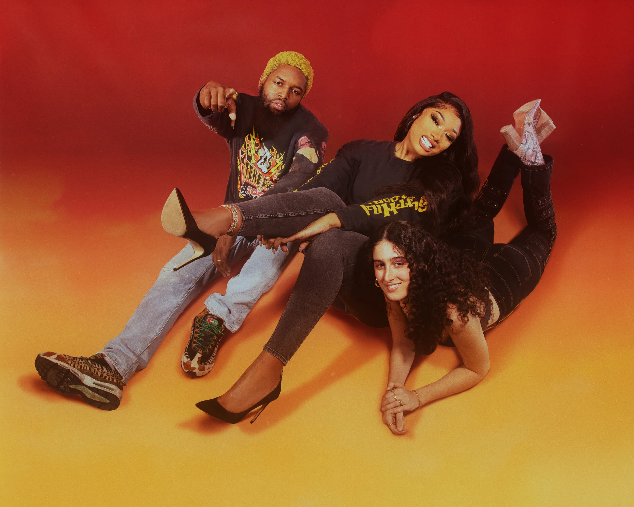 FIVE LOCAL depop sellers were photographed alongside Meg to show the spirit of the close-knit Houston creative community.