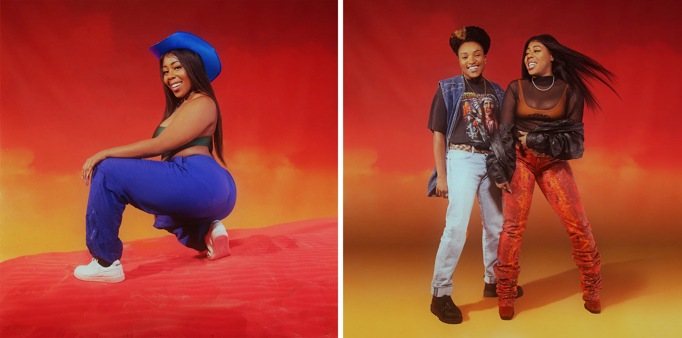 Each seller was also styled in looks that featured their pieces, Meg's pieces, and other sellers' pieces.