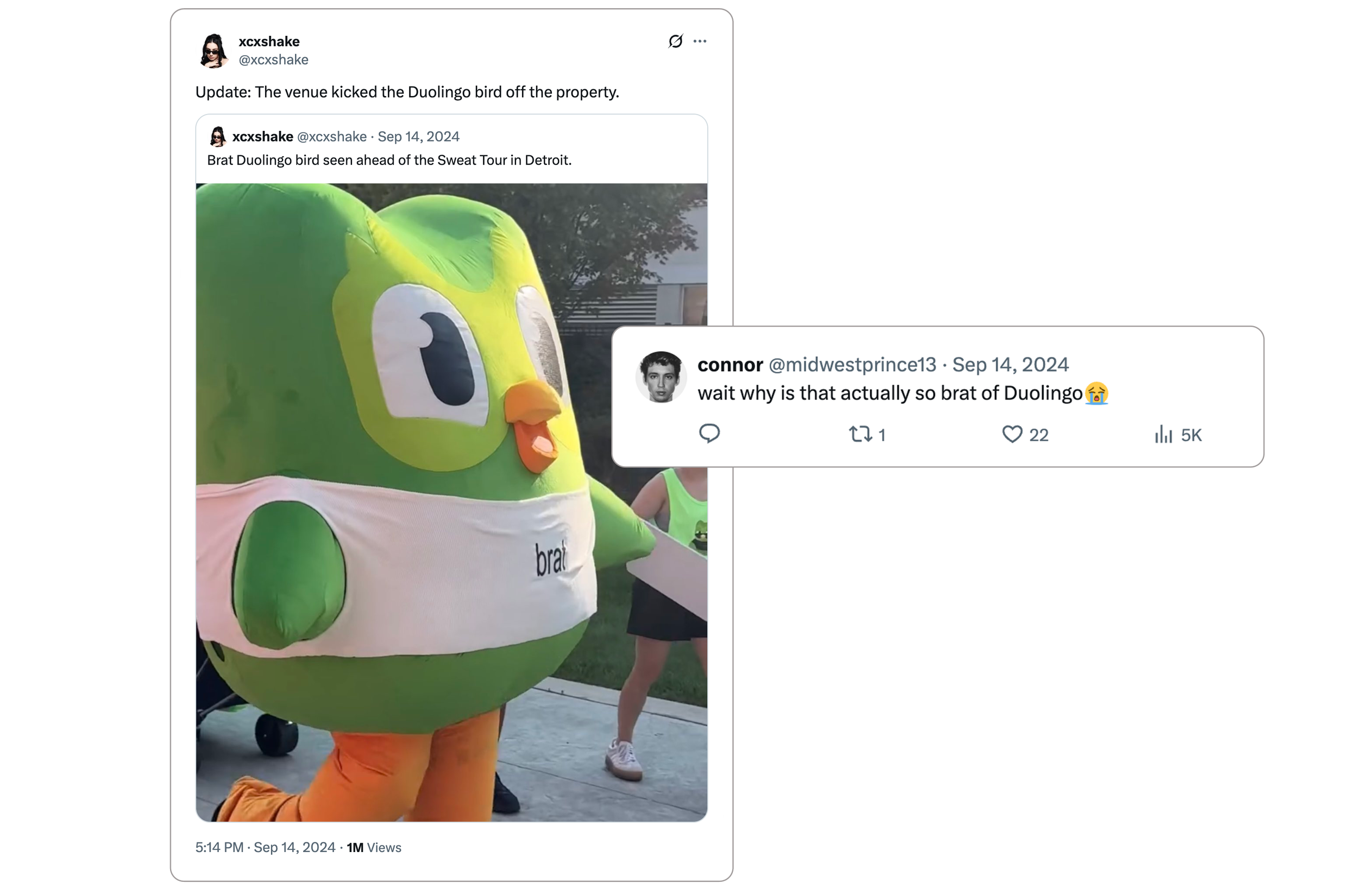 Duo got kicked off the premises, which only helped our virality. This stunt garnered 35M total social views for less than $30k. 