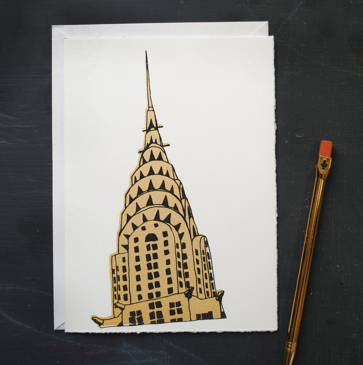   Chrysler Building Note Card &nbsp;by Frances Lab Studio 