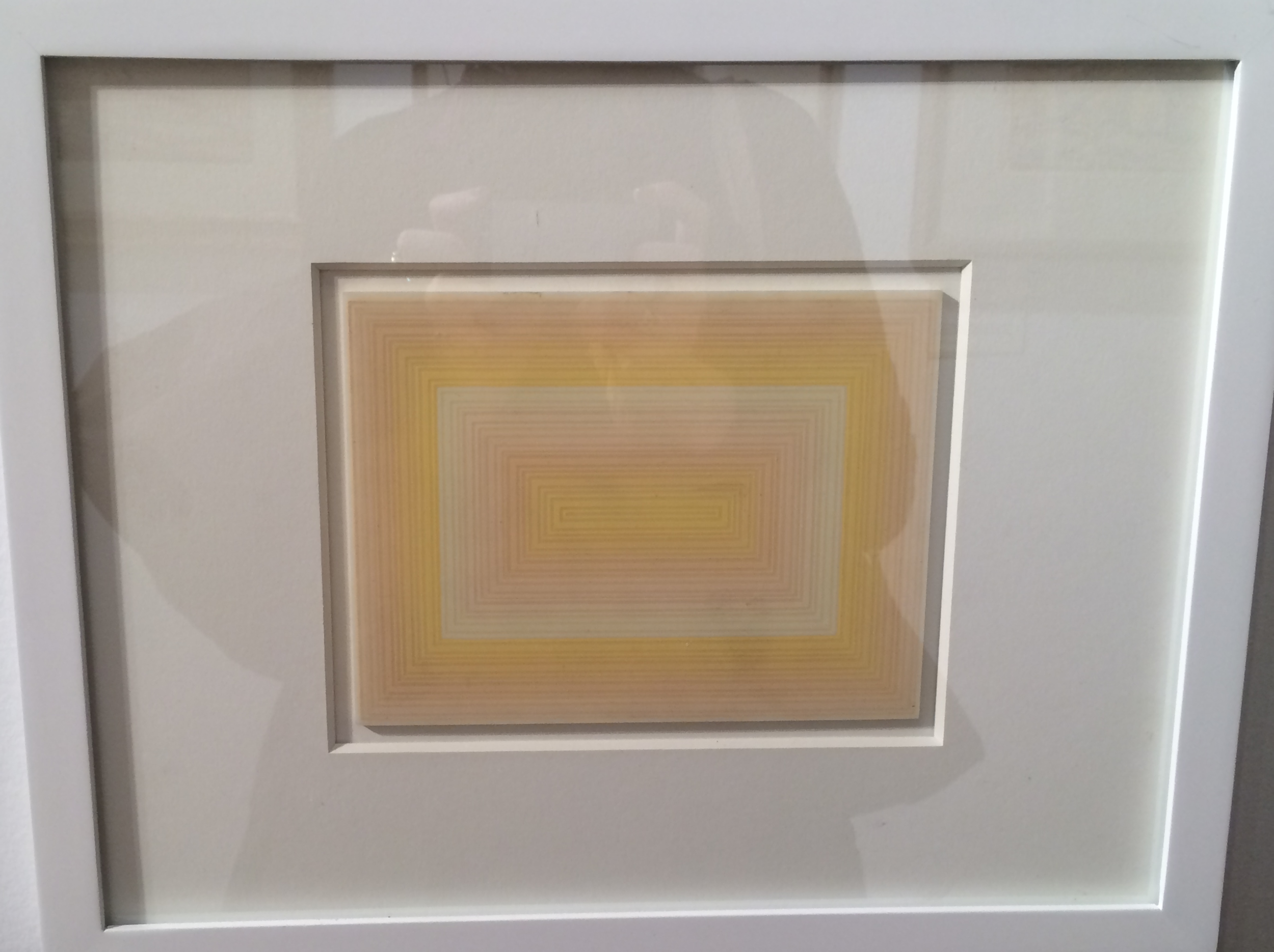 Richard Anuscewicz, Untitled, 1972, Screenpring on white Lucite. Love the dimension that the lucite gives the screen print!
