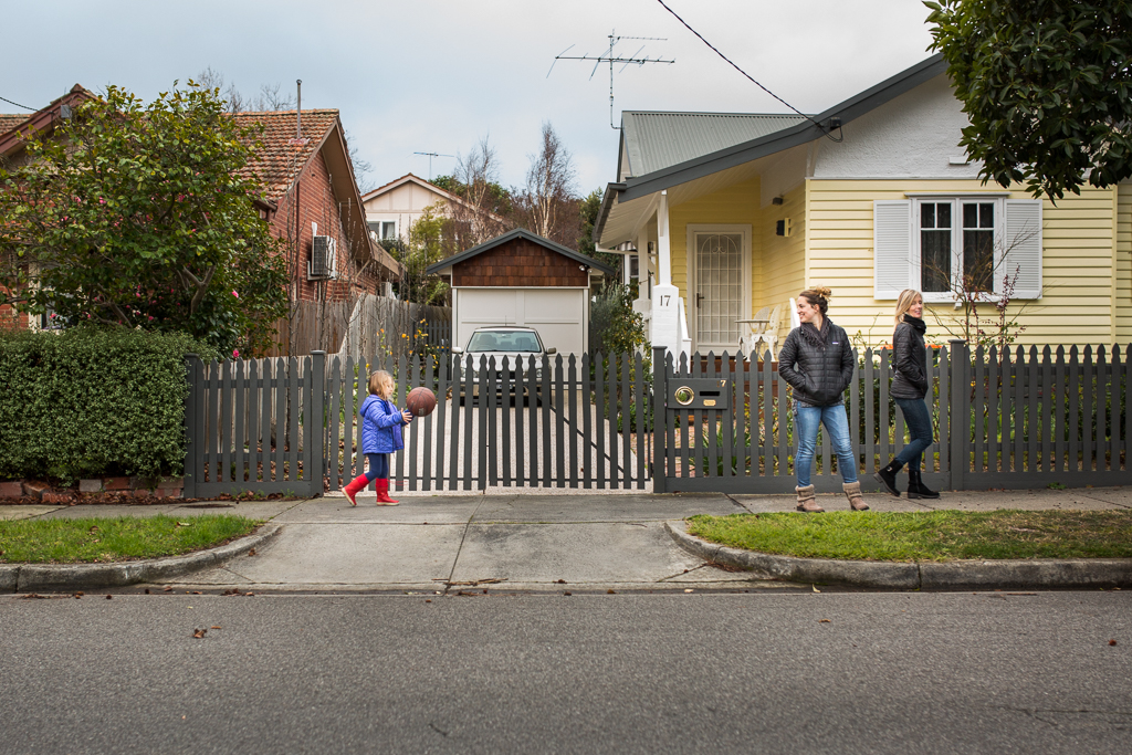 melbourne family photography - walking with basketball