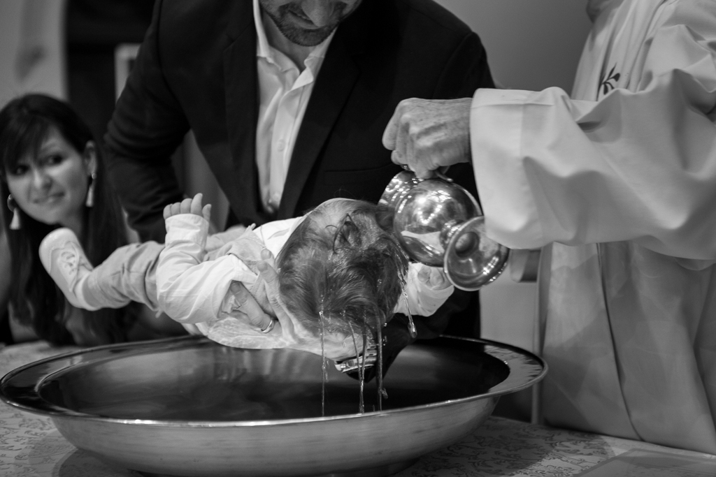 melbourne event photography - baby being baptised