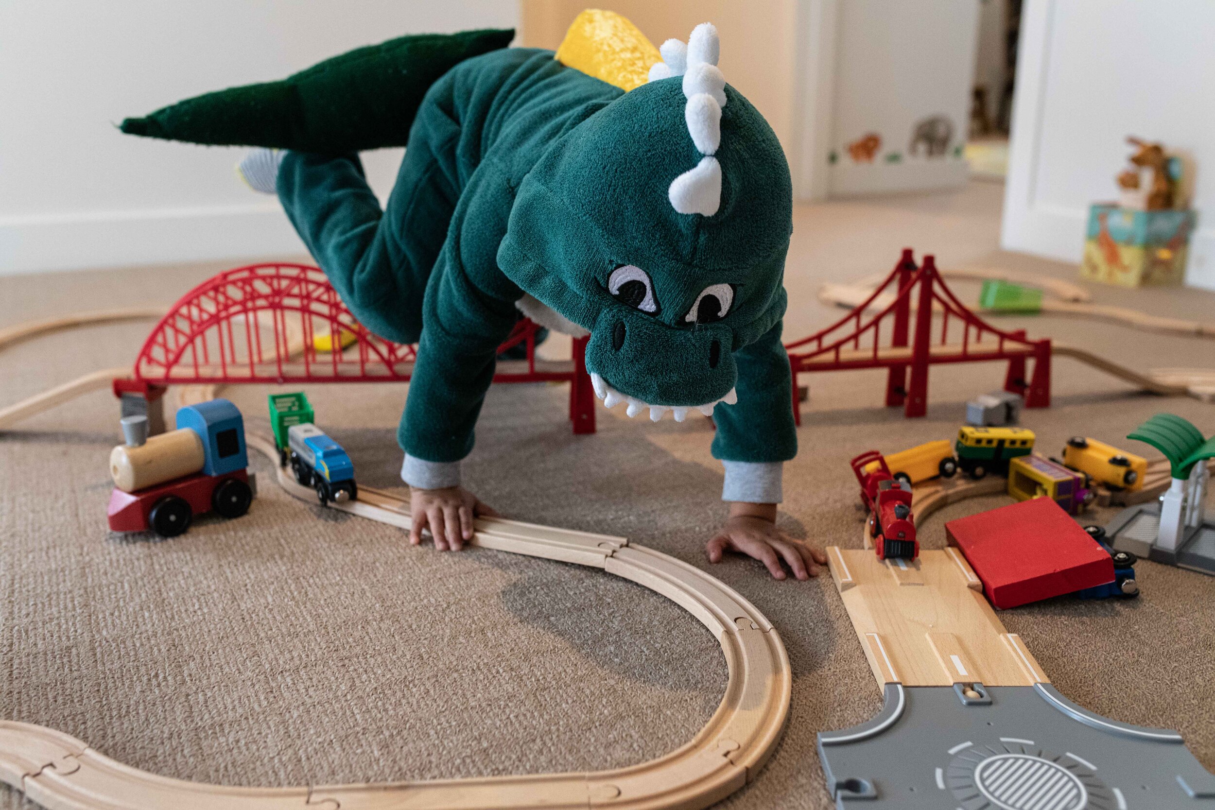 melbourne family photography - monster and toy train