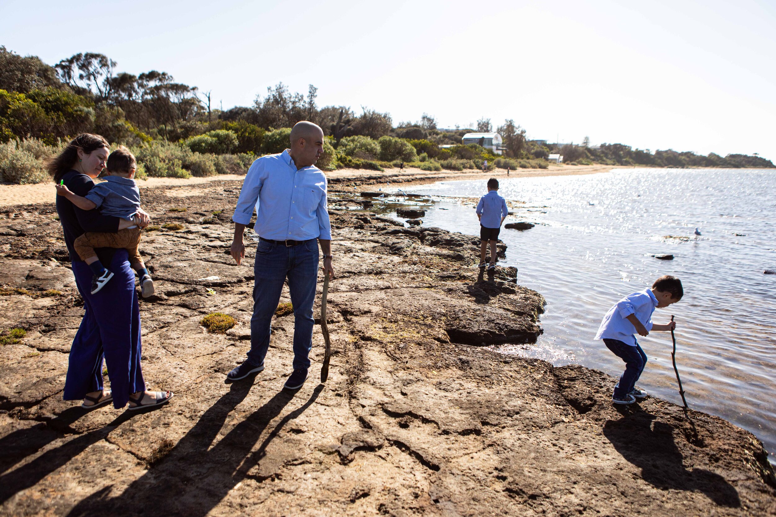 family photography on melbourne beach