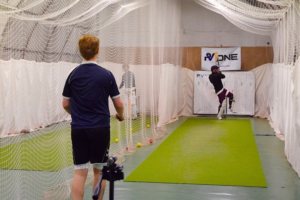 Bowling focus nets, tracking line and length on PitchVision.