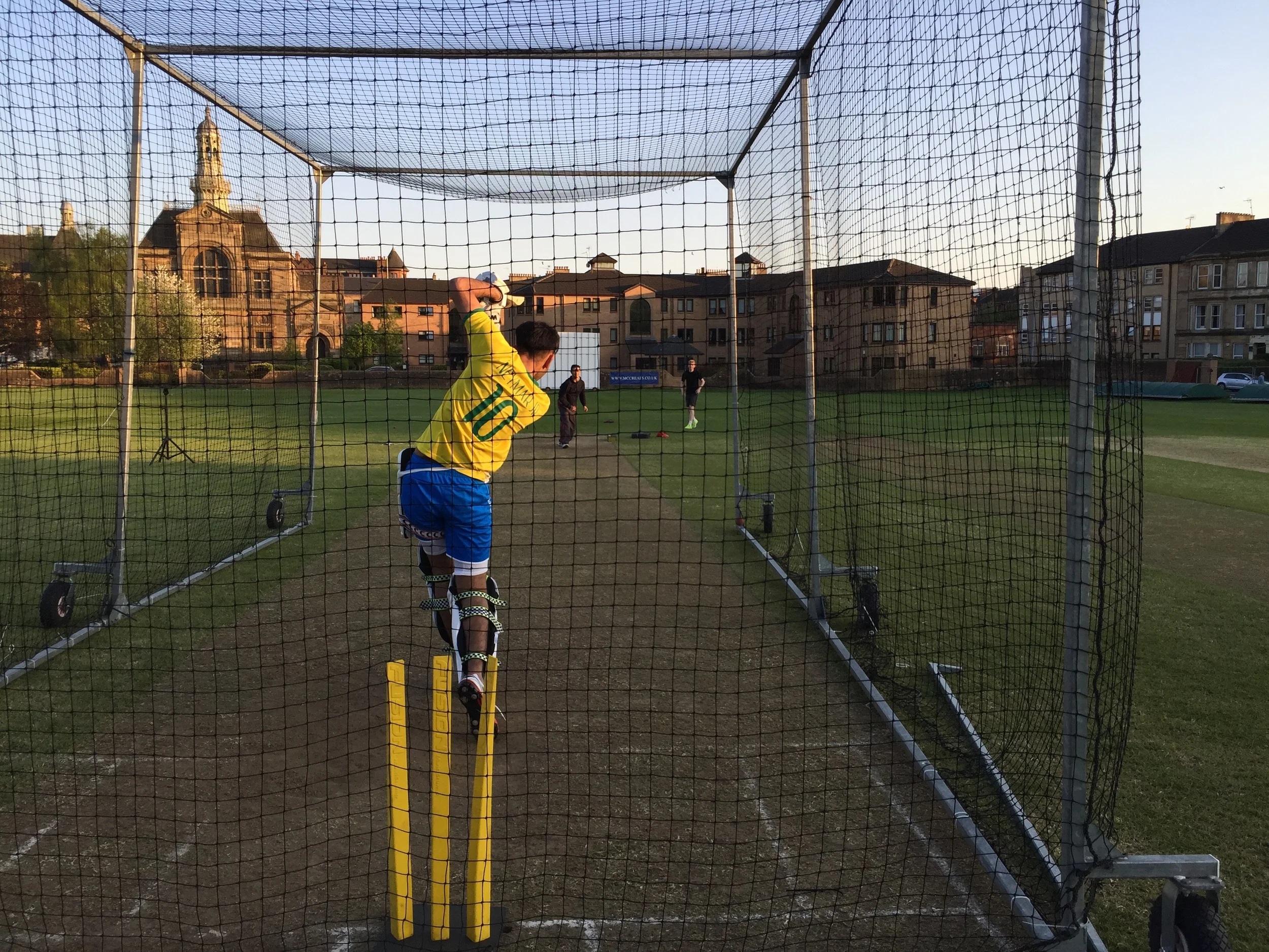 Late evening nets in Glasgow