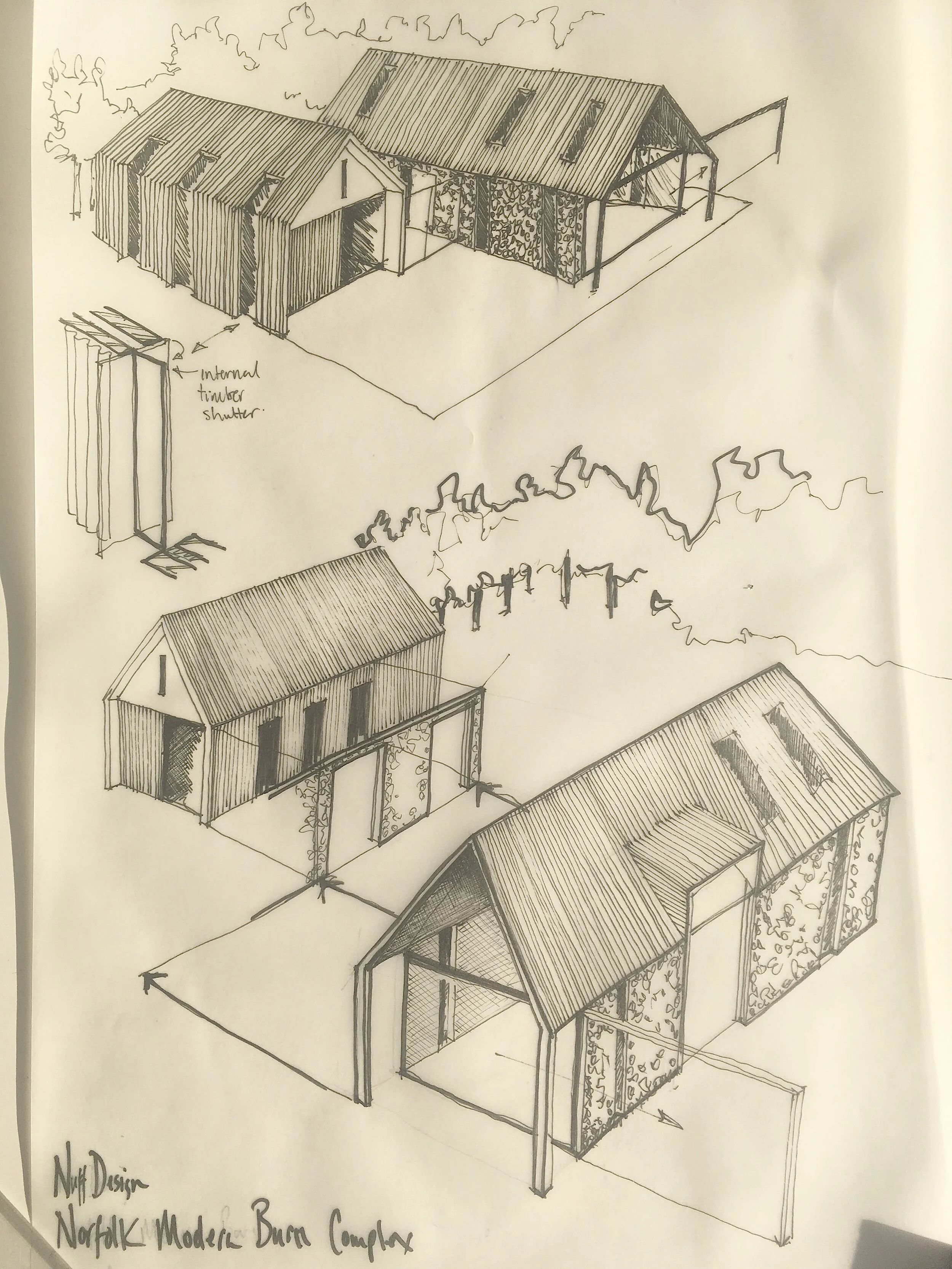 A conversion of a modern agricultural building