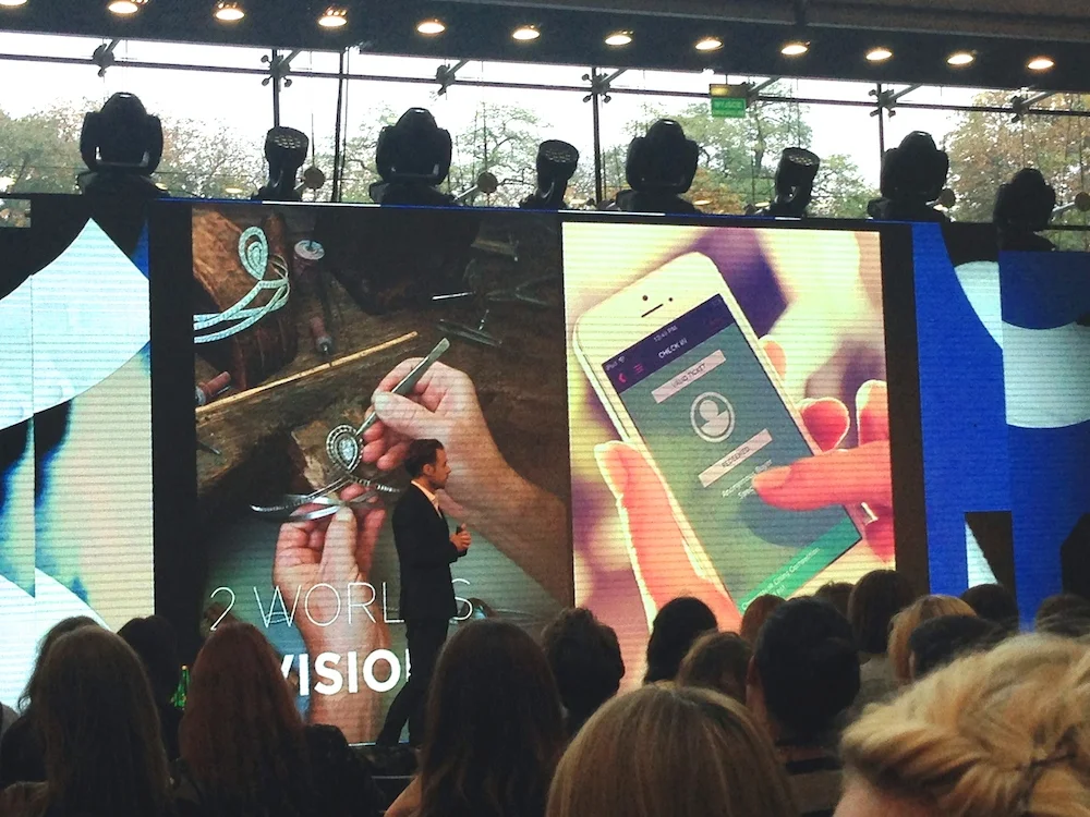 Tradition vs. Digital, A slide from