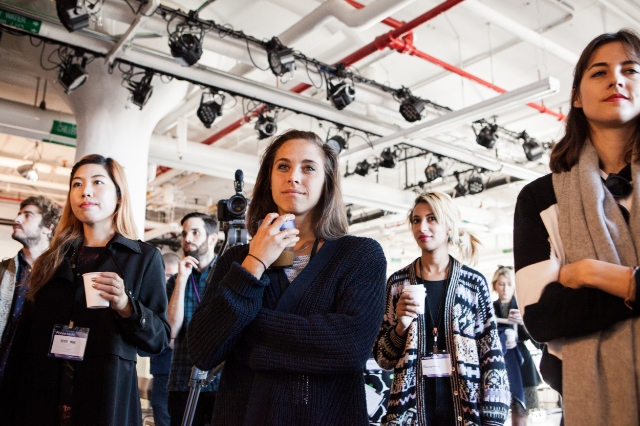 Pioneer Mode attendees waiting to begin Creative Tensions: I ❤ Fashion 