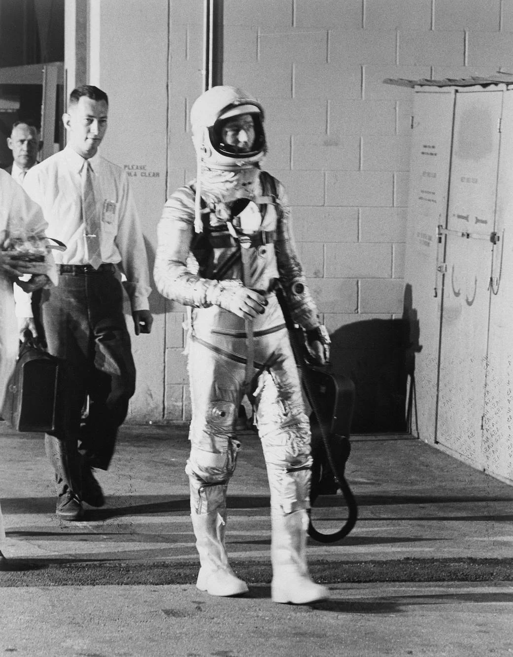 Scott Carpenter Walking to Mercury Atlas 7 launch, 1962