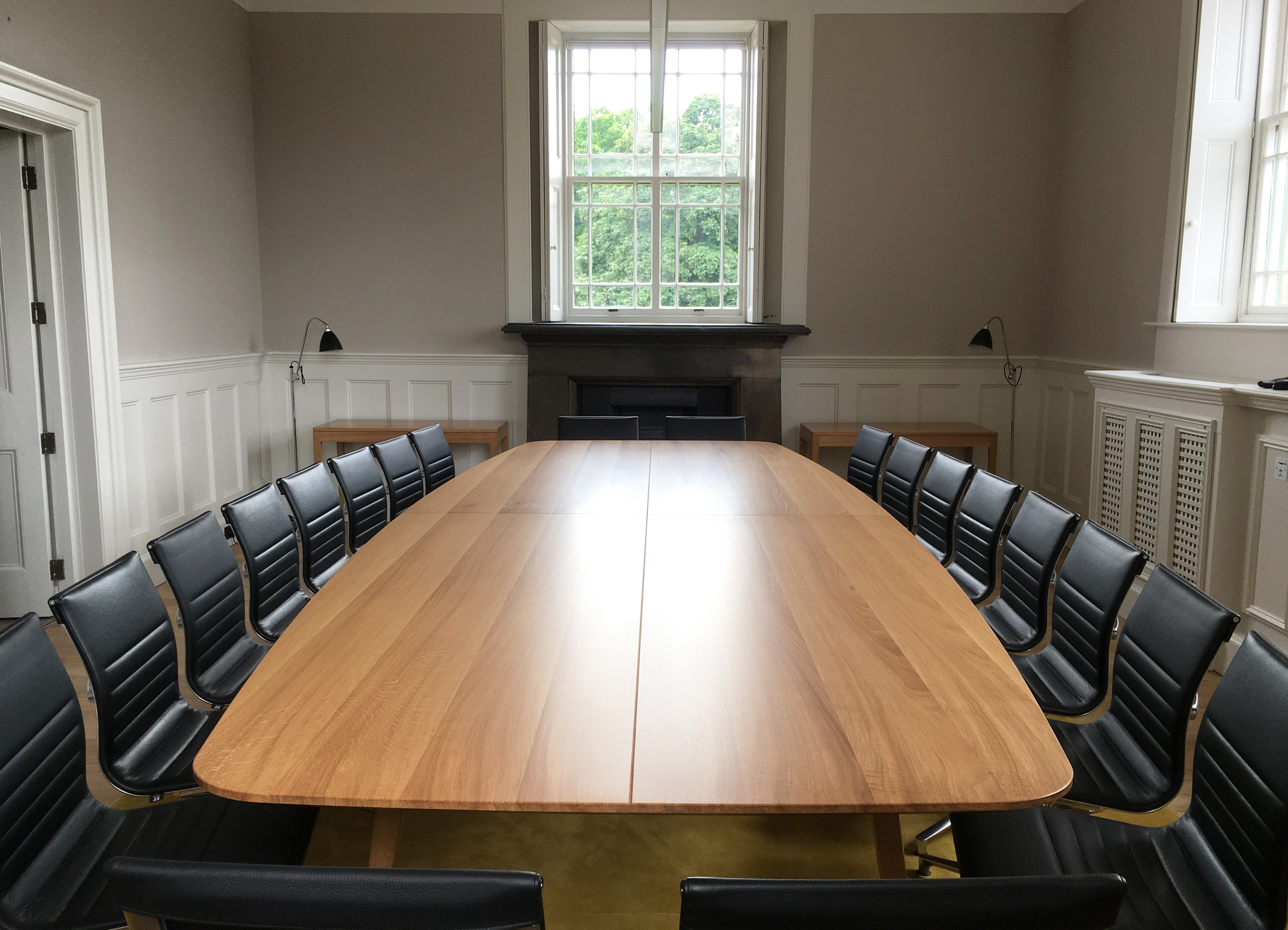 Hand crafted boardroom table by designer maker Namon Gaston